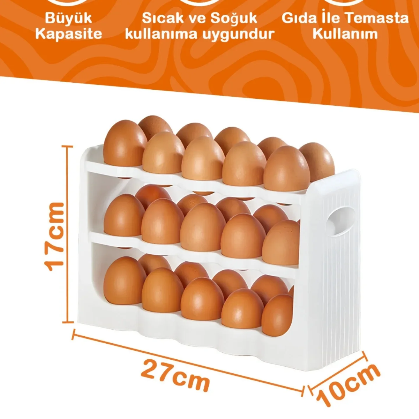 3 mərtəbə Yumurta Orqanayzer