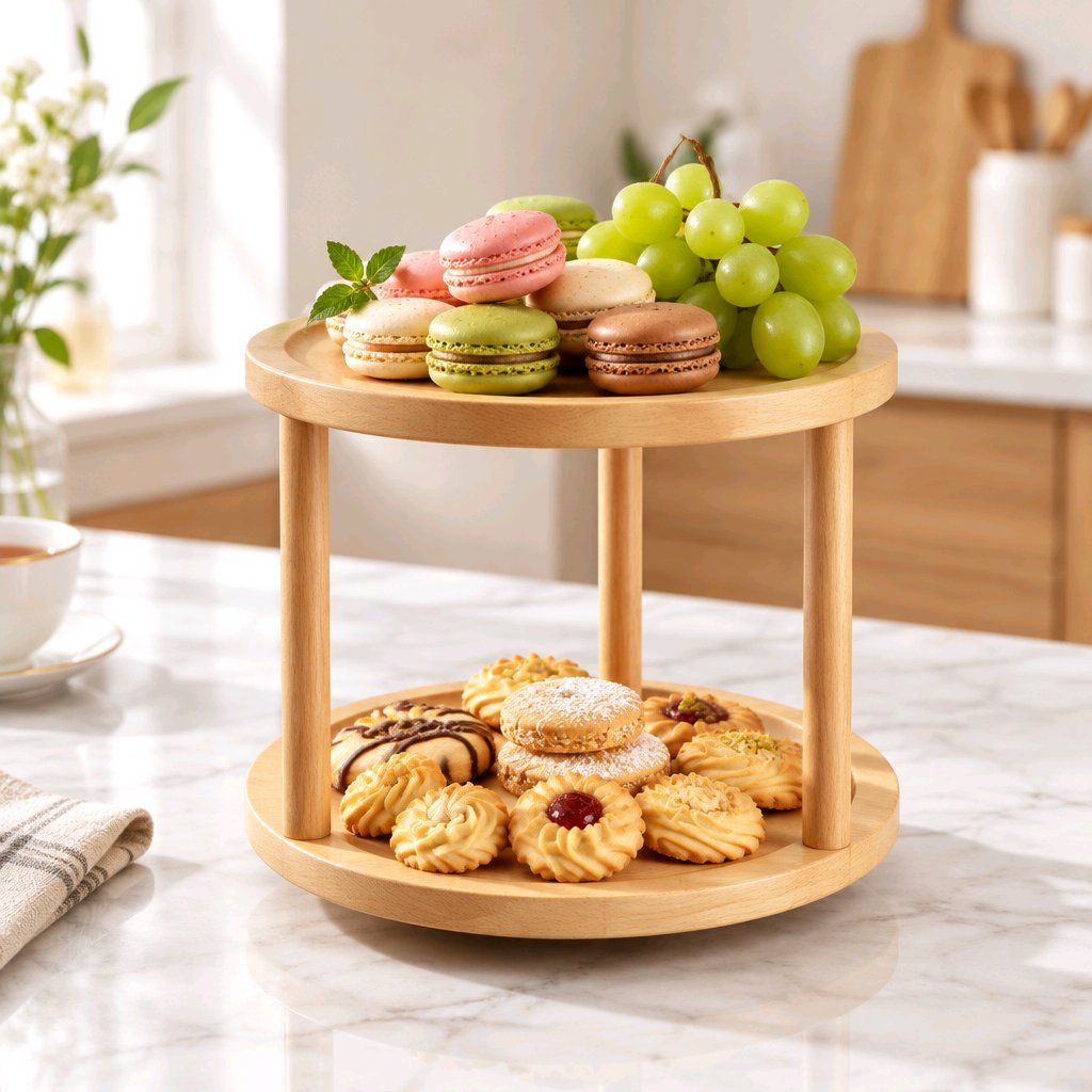 Bambuk 2 mərtəbəli Stand