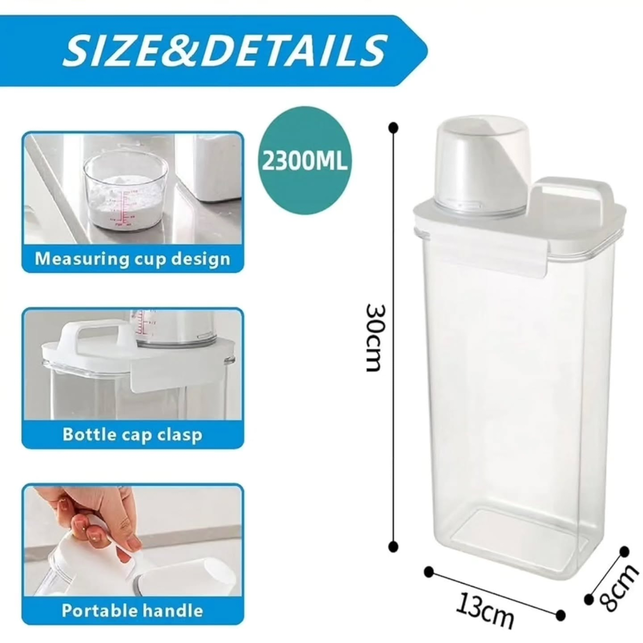 Çox məqsədli Saxlama Qabı/ 2300 ml — 5