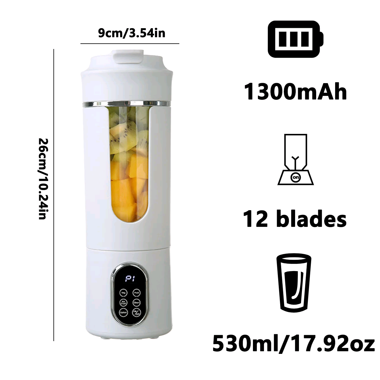 3 funksiyalı Smoothie Blender — 5