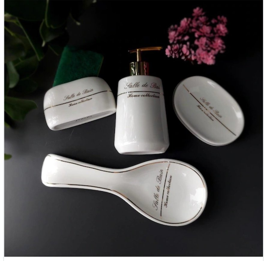 Mətbəx Aksesuarı 4 lü Dəst/ White Edition — 2