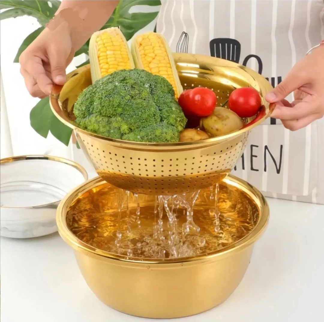 3 Funksiyalı Mətbəx Dəsti / Gold