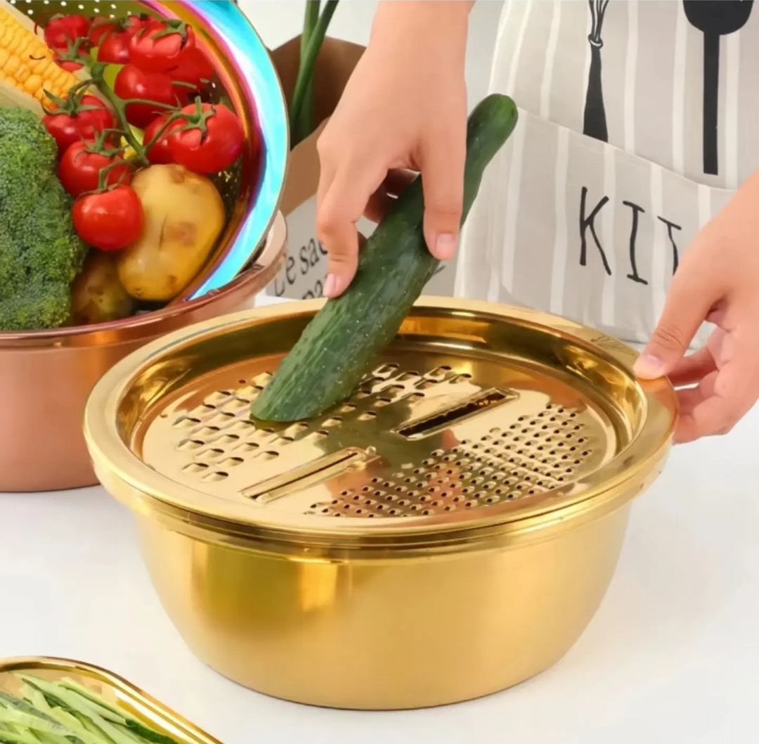 3 Funksiyalı Mətbəx Dəsti / Gold