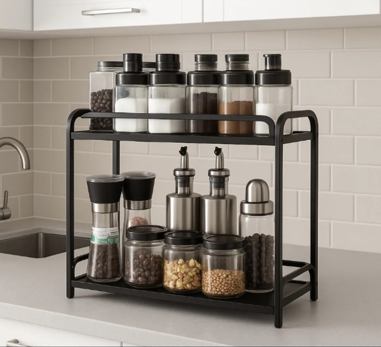 2 Mərtəbə Metal Stand Orqananayzer