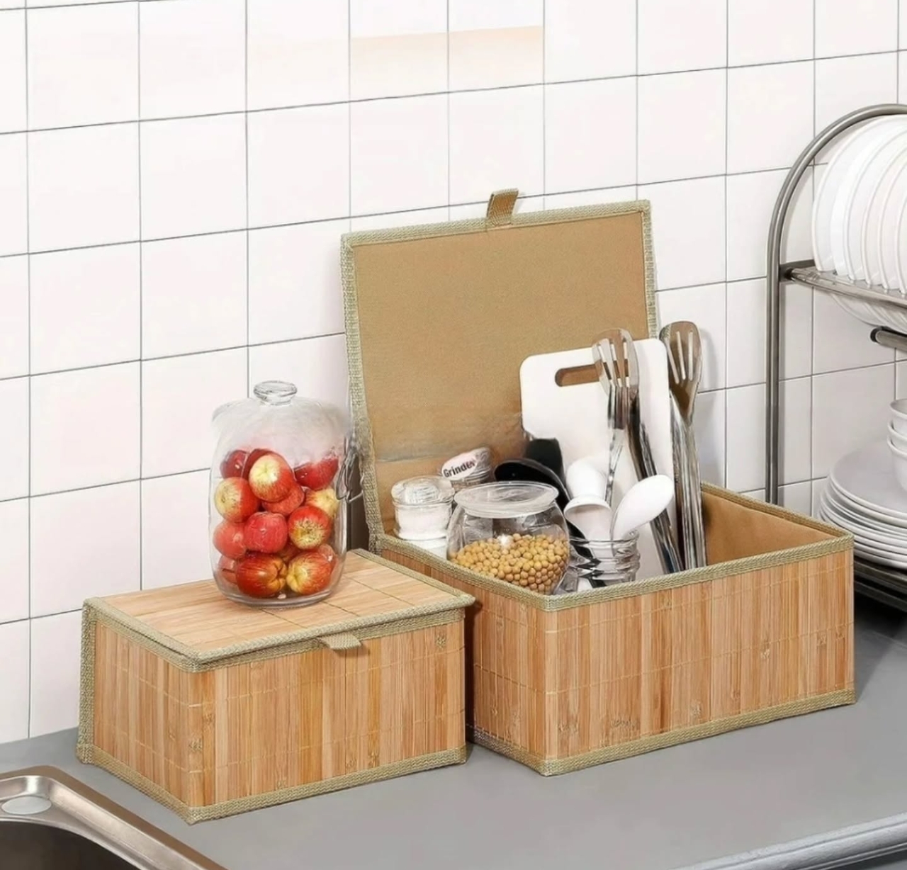 3 lü Qapaqlı Qutu Orqanayzer